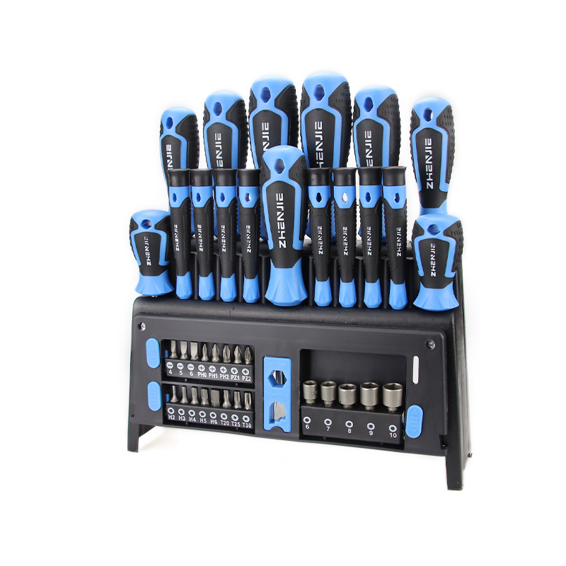 39 kpl Ergonomisesti muotoiltu kahvaruuvimeisselin kärkisarja