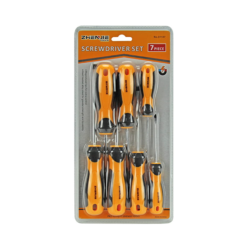 7kpl Slotted & Phillips CRV ruuvimeisselisarja