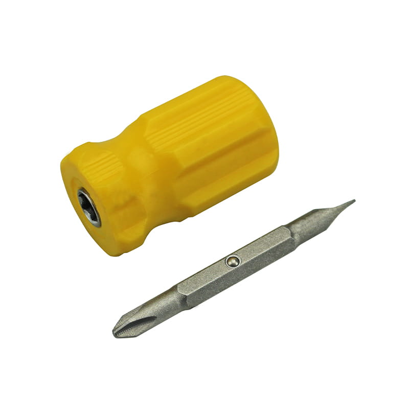 2 in 1 6mm-PH2 tumman kahvan kaksipuolinen CRV-ruuvimeisseli